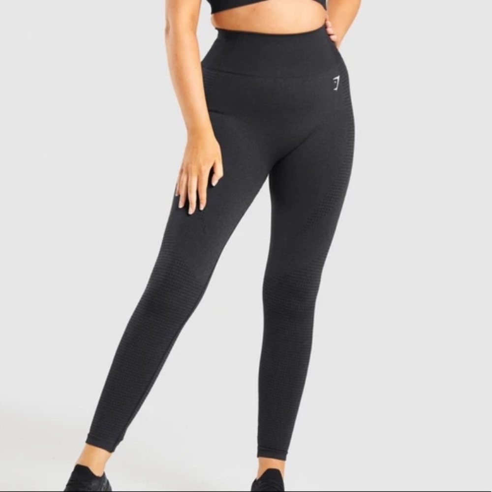 Gymshark Vital Seamless 2.0 Black Marl Small